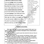 Romeo And Juliet Prologue Worksheet  Esl Worksheet Intended For Romeo And Juliet Prologue Worksheet
