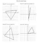 Rotation Practice Math Geometry Reflections Worksheet Rotation Math For Multiple Transformations Worksheet