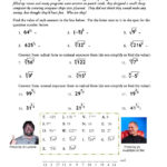 Rr 1 Introduction To Radicals And Radical Functions Including Together With Exponents And Radicals Worksheet