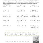 Rr 11 Solving Radical Equations And Equations With Rational Inside Simplifying Radicals Worksheet With Answers