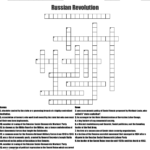 Russian Revolution Crossword  Wordmint Within The Russian Revolution Worksheet Answers