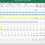 Saas Revenue Forecast Excel Template   Eloquens In Forecast Spreadsheet Template