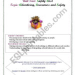 Safety First Lesson Plan  Esl Worksheetvalkiry With Safety Plan Worksheet