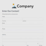 Sales Lead Form Template Contest Entry Glass Generation Forms ... Pertaining To Sales Lead Template Forms