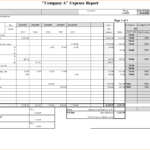 Sample Of Expense Report Intended For Monthly Business Expense Template