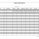 Schedule Template Blank Monthly Work Excel And Kpi Dashboard ... Together With Blank Worksheet Templates