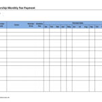 Schedule Template Payment Format Excel Sheet Sample Membership ... With Regard To Monthly Rent Collection Spreadsheet Template