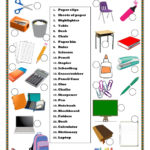 School Objects Interactive Worksheets Intended For Classroom Objects In Spanish Worksheet Free