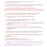 Sci 9 Review Worksheet 91 Series And Parallel Circuits With Answers Regarding Series And Parallel Circuits Worksheet Answer Key