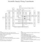 Scientific Inquirydoing Experiments Crossword  Wordmint With Scientific Inquiry Worksheet Answers