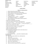 Scientific Method Test Review Vocabulary Define Science Constant Or Scientific Method Review Worksheet