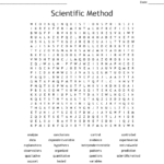 Scientific Method Word Search  Wordmint With Scientific Inquiry Worksheet Answer Key