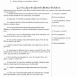 Scientific Method Worksheet High School  Briefencounters In Scientific Method Worksheet Pdf