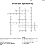 Seafloor Spreading Crossword  Wordmint With Regard To Sea Floor Spreading Worksheet Answers