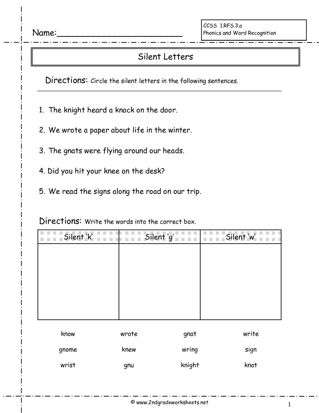 Second Grade Phonics Worksheets And Flashcards Intended For Phonics Worksheets Grade 2