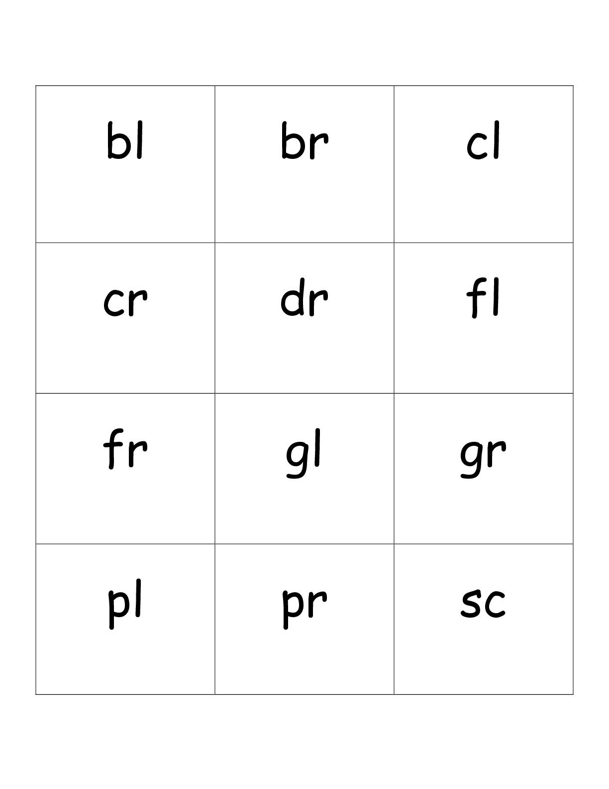 Second Grade Phonics Worksheets And Flashcards With Regard To Blends And Digraphs Worksheets