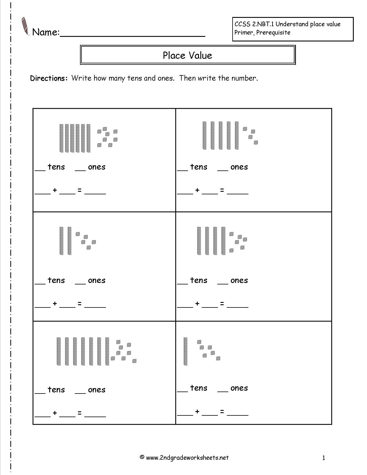 Second Grade Place Value Worksheets Regarding Base Ten Worksheets