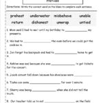 Second Grade Prefixes Worksheets Throughout Prefix Worksheets 3Rd Grade