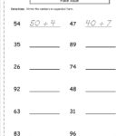 Second Grade Reading And Writing Numbers To 1000 Worksheets Also Writing Numbers Worksheet