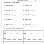 Second Grade Reading And Writing Numbers To 1000 Worksheets As Well As Writing Numbers Worksheet