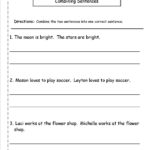 Second Grade Sentences Worksheets Ccss 2L1F Worksheets Also Complex Sentences Worksheet