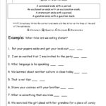 Second Grade Sentences Worksheets Ccss 2L1F Worksheets Inside Kinds Of Sentences Worksheet