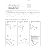Secondary Ii Worksheet 4344 Name Period Match Each Definition As Well As Parallel Lines And Proportional Parts Worksheet Answers