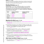 Section 142 Work And Machines With Physical Science Work And Power Worksheet Answers