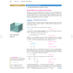 Section 37 Optimization Problems Applied Minimum And Maximum Within Optimization Problems Calculus Worksheet