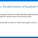 Section 41 And 42 Quadratic Functions  Ppt Video Online Download Along With Transformations Of Quadratic Functions Worksheet