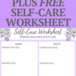 Selfcare Assessment To Find Balance In Your Life Throughout Self Care Worksheets For Adults
