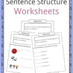Sentence Structure Worksheets Examples  Definition For Kids For Sentence Building Worksheets For Kindergarten