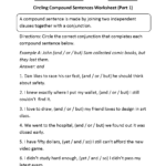 Sentences Worksheets  Compound Sentences Worksheets Throughout Compound Sentences Worksheet With Answers
