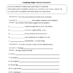 Sentences Worksheets  Simple Sentences Worksheets Also Simple Sentences Worksheet