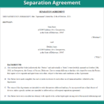 Separation Agreement Template Us Lawdepot Regarding Nc Separation Agreement Worksheet