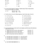 Sequences And Nth Terms Worksheet Pdf  Teachit Maths And Arithmetic Sequence Worksheet With Answers