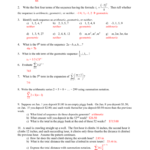 Sequences And Series – Practice Worksheet 1 What Is The Sum Of Inside Geometric Sequence And Series Worksheet