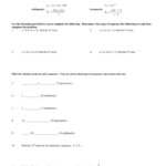Sequences And Series Worksheet Also Geometric Sequence And Series Worksheet