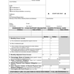 Shared Physical Care  Colorado State Judicial Branch Intended For Spousal Maintenance Worksheet