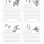 Sign Language Fingerspelling Printable Worksheets Asl Sign  Etsy Inside Sign Language Worksheets
