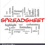 Signs And Info: Spreadsheet Words   Stock Illustration I3899111 At ... And Spreadsheet Terms