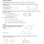Similar Polygons Notes And Practice With Glencoe Geometry Chapter 7 Worksheet Answers