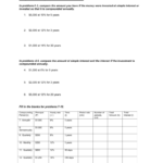 Simple And Compound Interest Worksheet Inside Simple Interest Worksheet