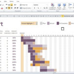 Simple Gantt Chart Template Free   Excel Tmp Also Microsoft Office Gantt Chart Template Free