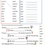Simple Past Tense Add 'ed' Worksheet  Free Esl Printable Worksheets Inside Simple Present Tense Worksheets