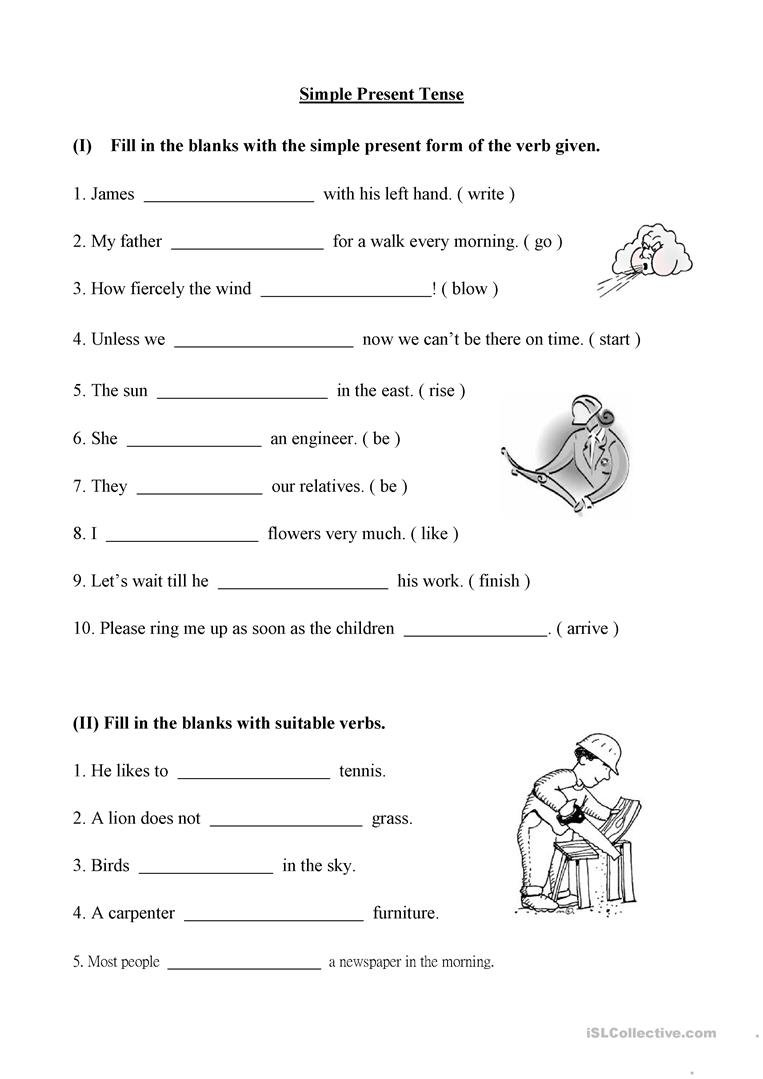 Simple Present Tense Worksheet  Free Esl Printable Worksheets Made For Simple Present Tense Worksheets