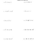 Simplifying Algebraic Expressions With One Variable And Four Terms Pertaining To Simplifying Algebraic Expressions Worksheet