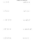 Simplifying Algebraic Expressions With One Variable And Three Terms Regarding Single Variable Algebra Worksheet