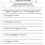 Singular And Plural Nouns Worksheets Along With To And For Worksheet