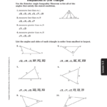 Skills Practice In 4 2 Skills Practice Angles Of Triangles Worksheet Answers